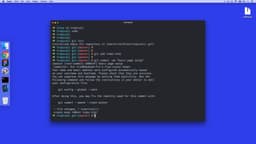 Git setup on a project