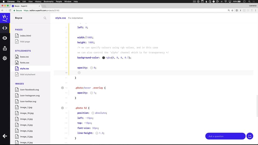 Smoothly transitioning CSS properties