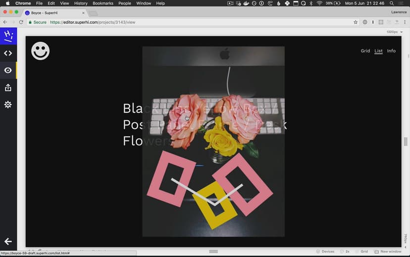 List image hover effect using transitions