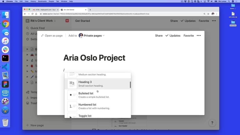 Setting up a kanban board on Notion