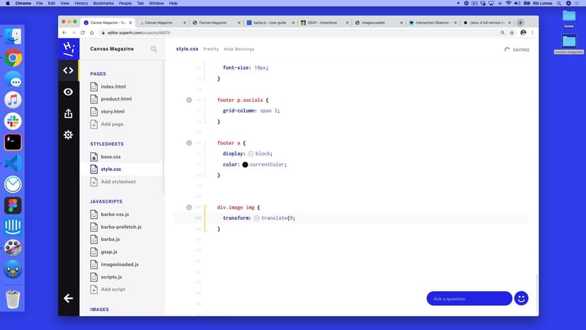 Image display using the same IntersectionObserver