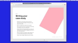 Step 5 — Writing your case study