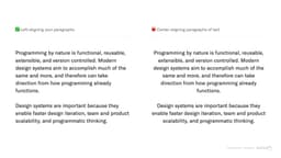 Design Principles: Alignment