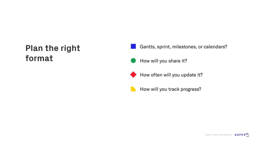 Before You Make a Schedule
