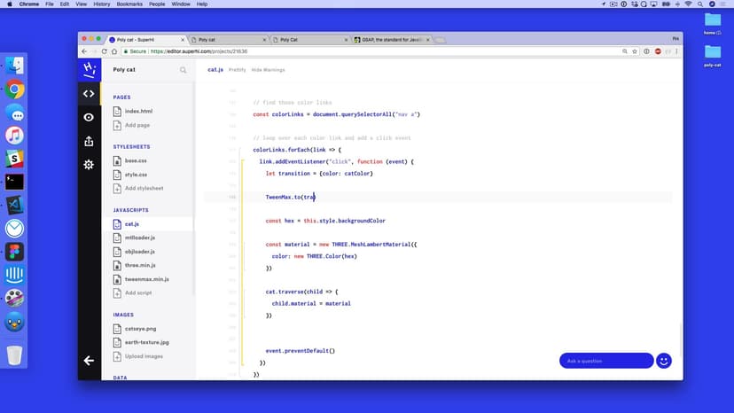 Using TweenMax to tween colors