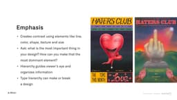 Design Principles: Emphasis