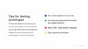 Tips for testing prototypes