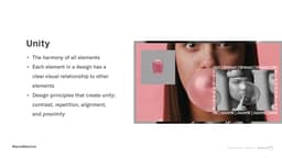 Design Principles: Unity