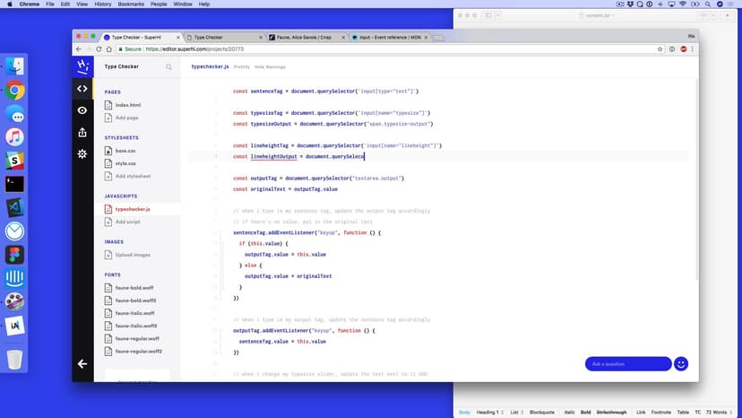 Changing the line-height